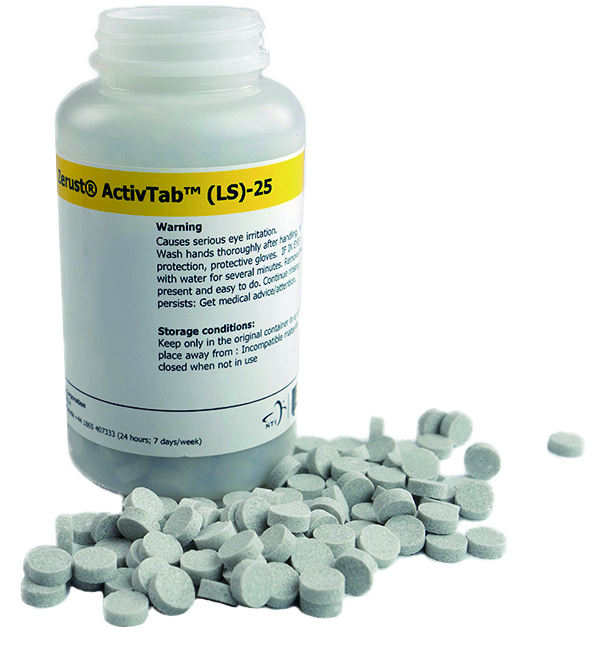 Zerust ActivTab LS-25 瓶裝防鏽錠與散裝錠劑